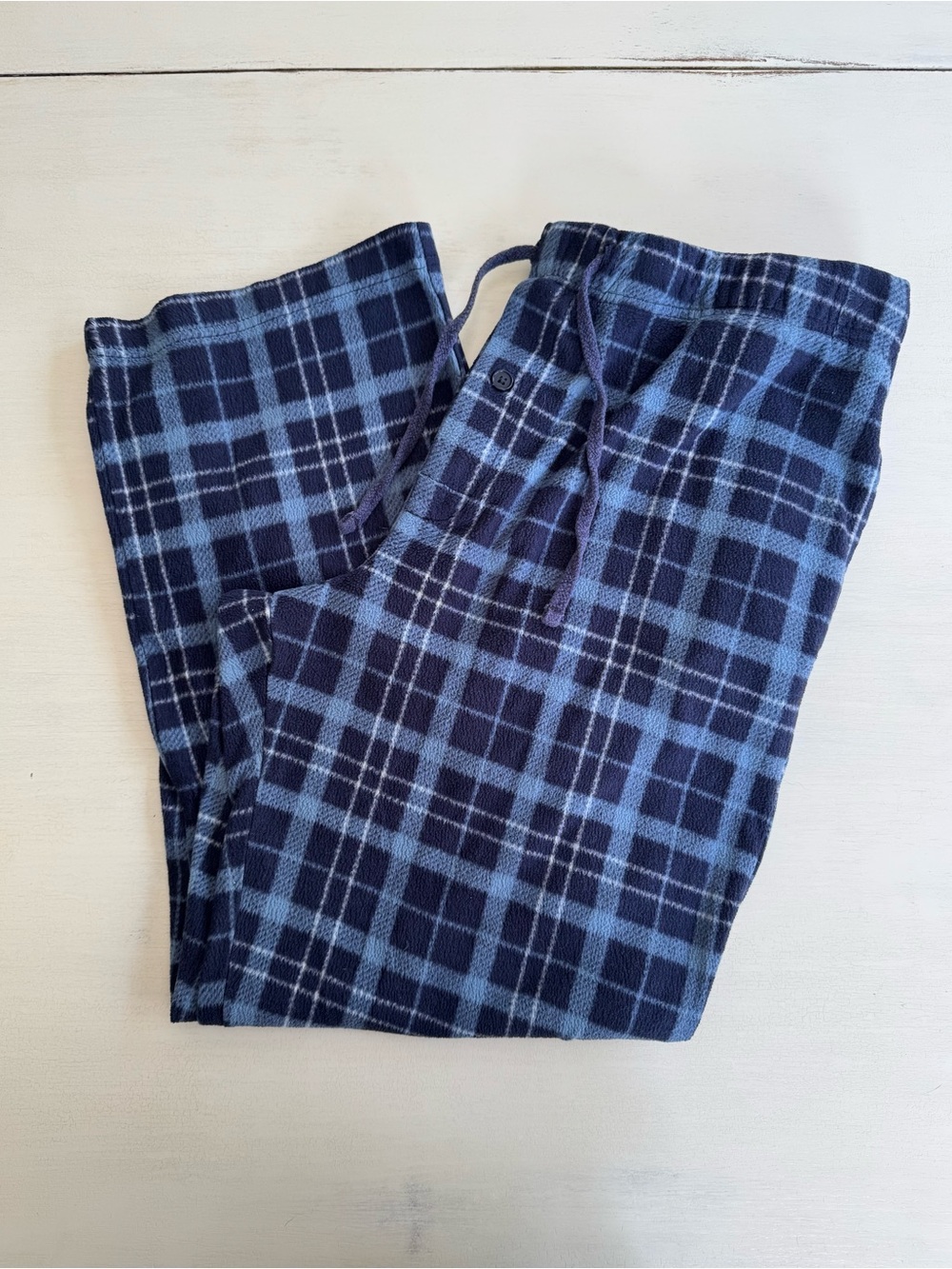 Men's Navy Plaid Pajama Pants